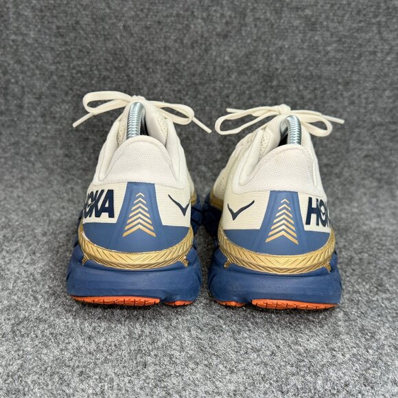 Hoka Clifton 7 Running Shoes Women's Size 9 White Blue Athletic Training Sneaker - Picture 6 of 12